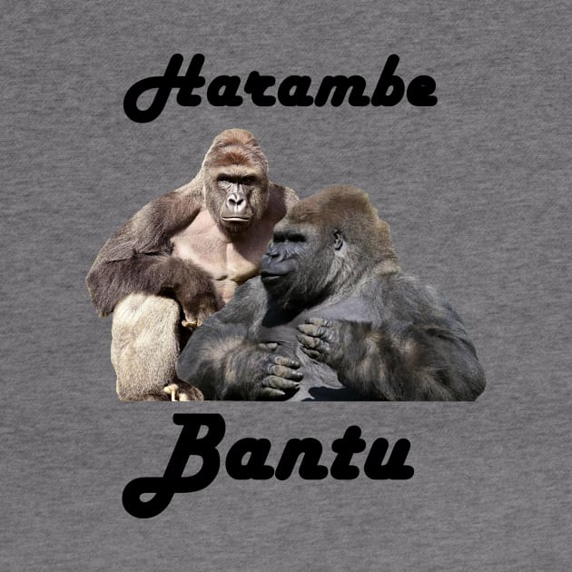 Harambe Bantu (Black text) by harambism